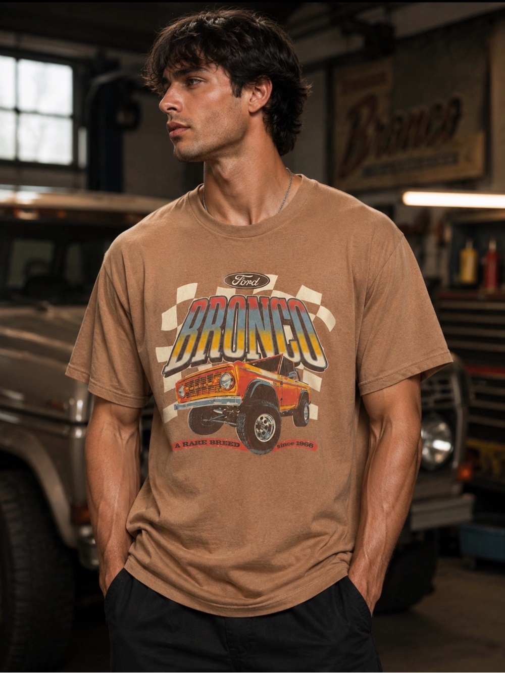 Ford Official Licensed Tee in Brown